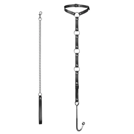 Collar 5853 Kinky Leash Hook EverydayUse and Anal with 0715